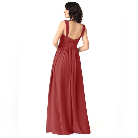 Azazie Evie bridesmaid formal dress size 14 rust color NWT - Picture 4 of 8